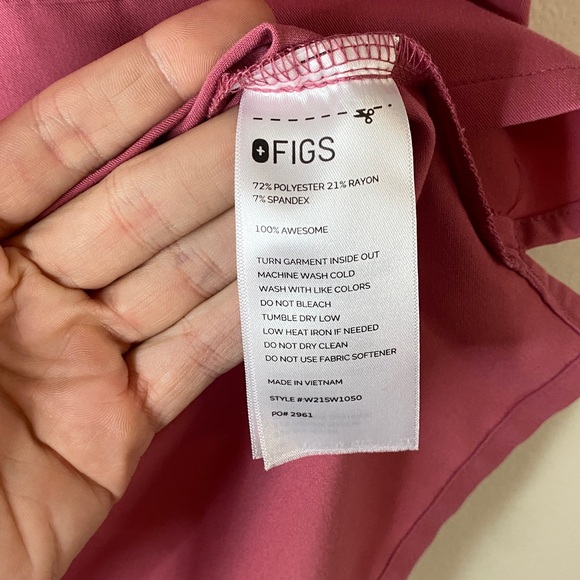 Figs Limited Edition One Pocket Catarina Top Rose Quartz Women's XS - Picture 5 of 7